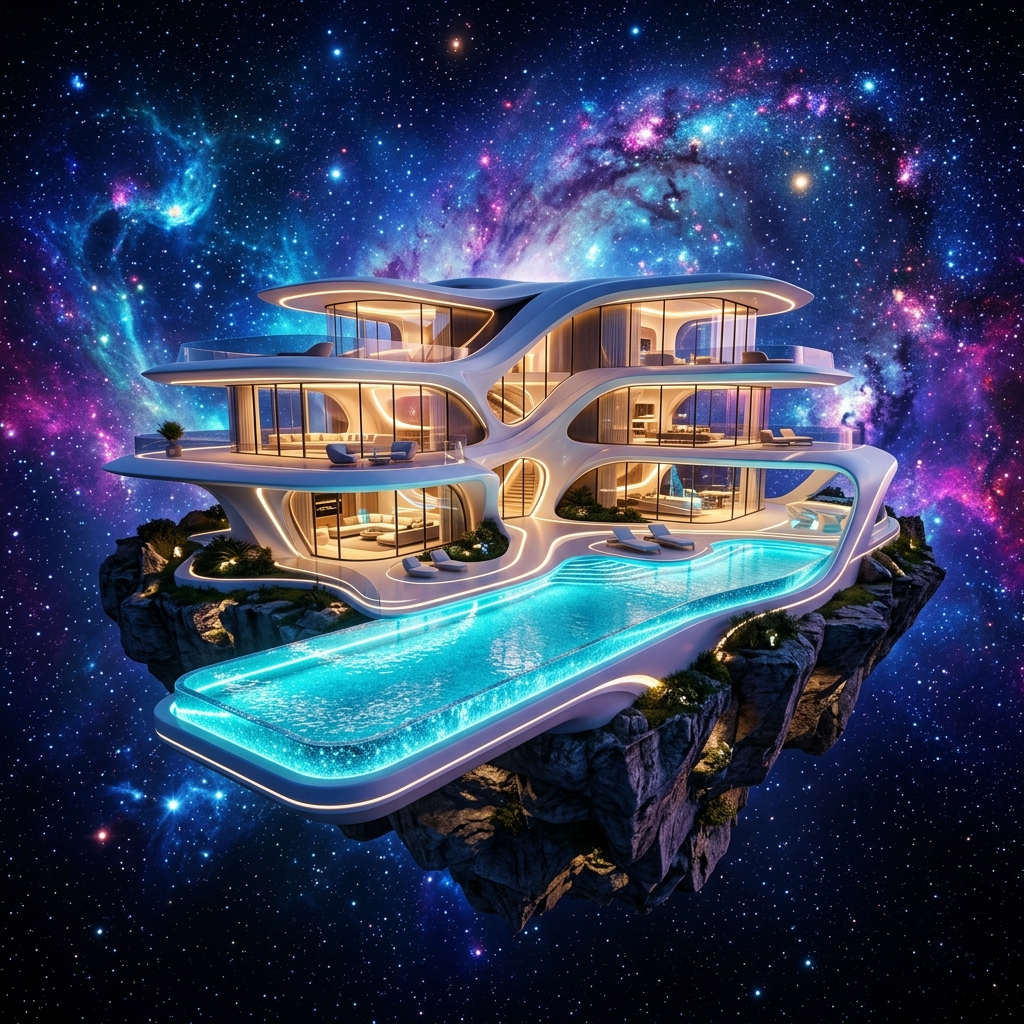 Cosmic Floating Mansion